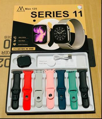 7-in-1 Series 11 Smartwatch with Interchangeable Straps